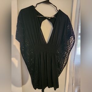 Black victoria's secret swim suit cover